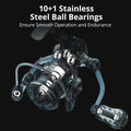 Spinning Fishing Reel 1000 Series Pre-Loading Reel Silver