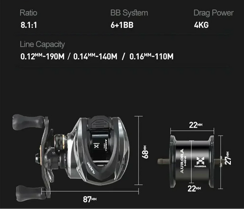 Bait Finesse Reel 3D Magnetic Braking Right Hand Black-1